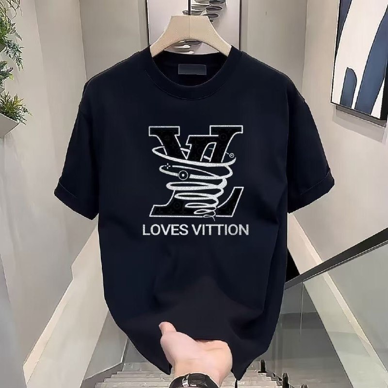  LV niche ins style short sleeved shirt -2
