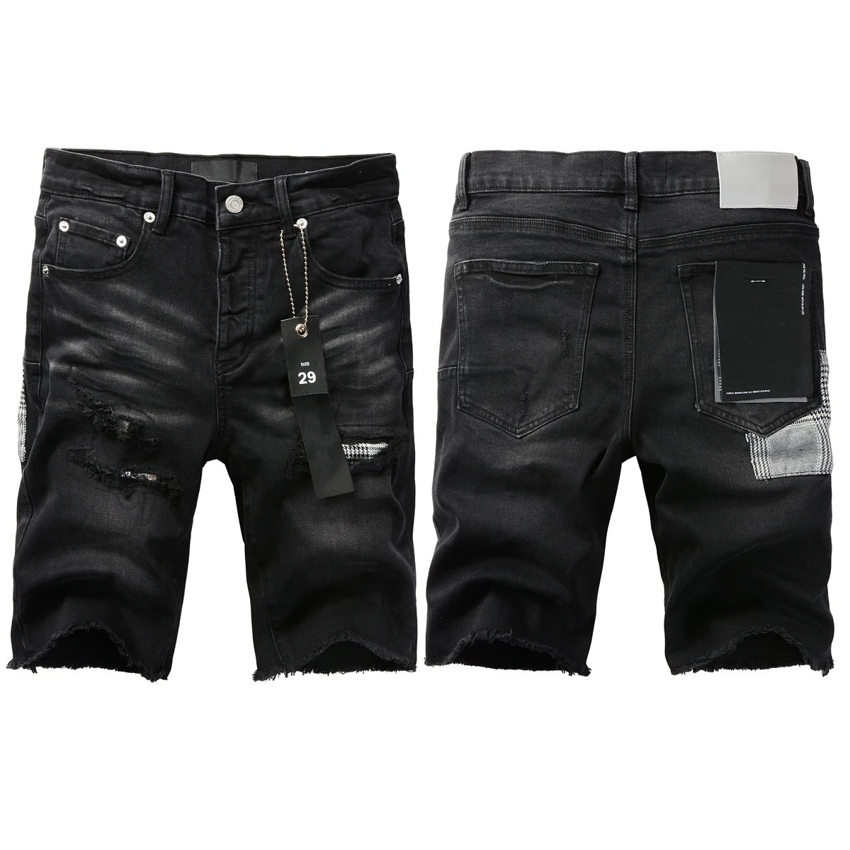 Purple short jeans（36 STYLE TO
