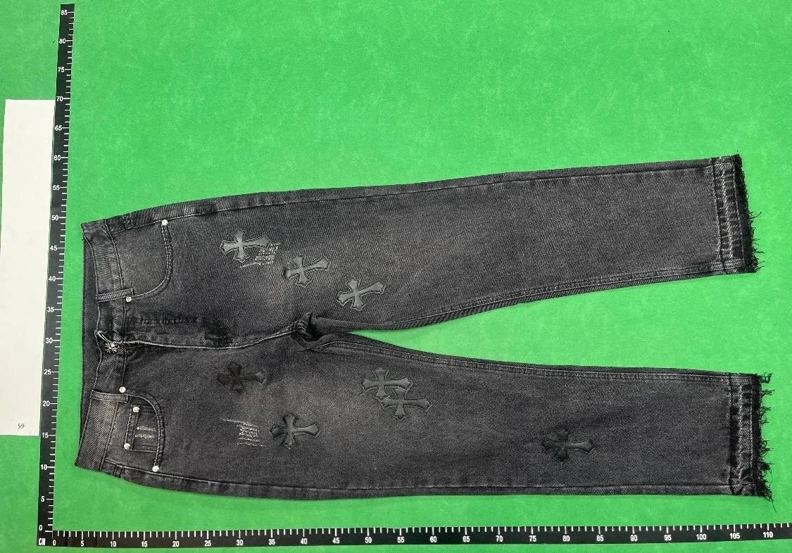  Balenciaga,denim tears, burberry, cortiez, chrome hearts jeans -2