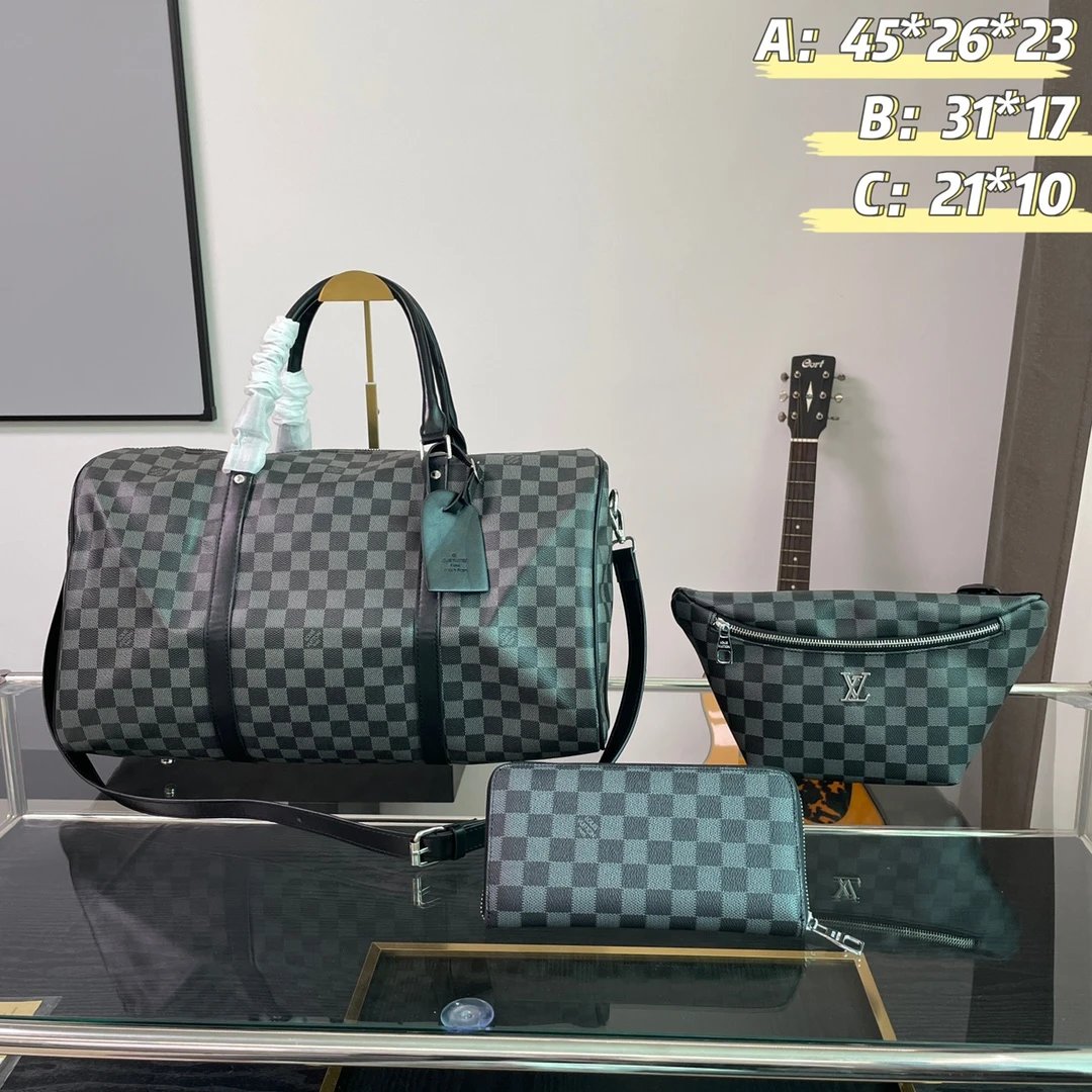 BurberryLv Three-piece set -4