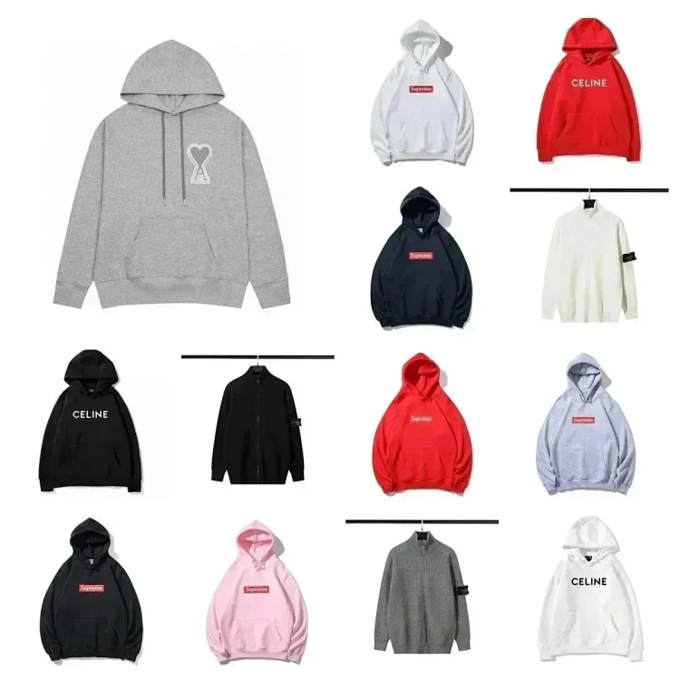 QMAD2024 Casual hooded sweatsh
