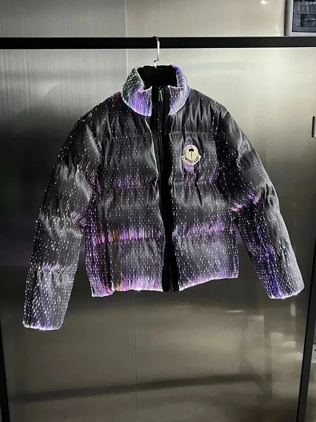 Fashion luminous down jacket                                                                              -4