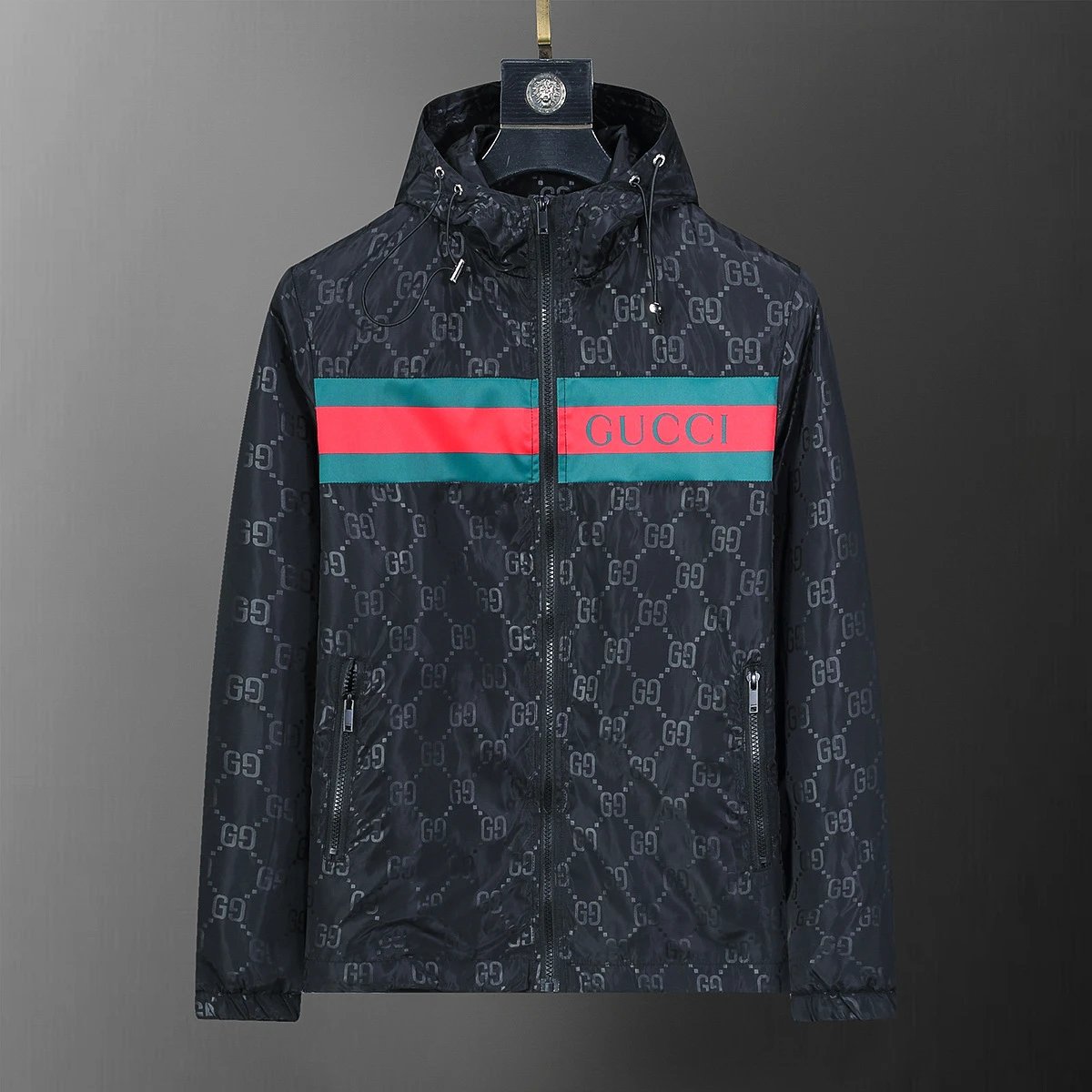 Dior Oblique  LV Monogram  Gucci Stripe  Balenciaga Logo  Moncler Panel Jacket 40 styles -4