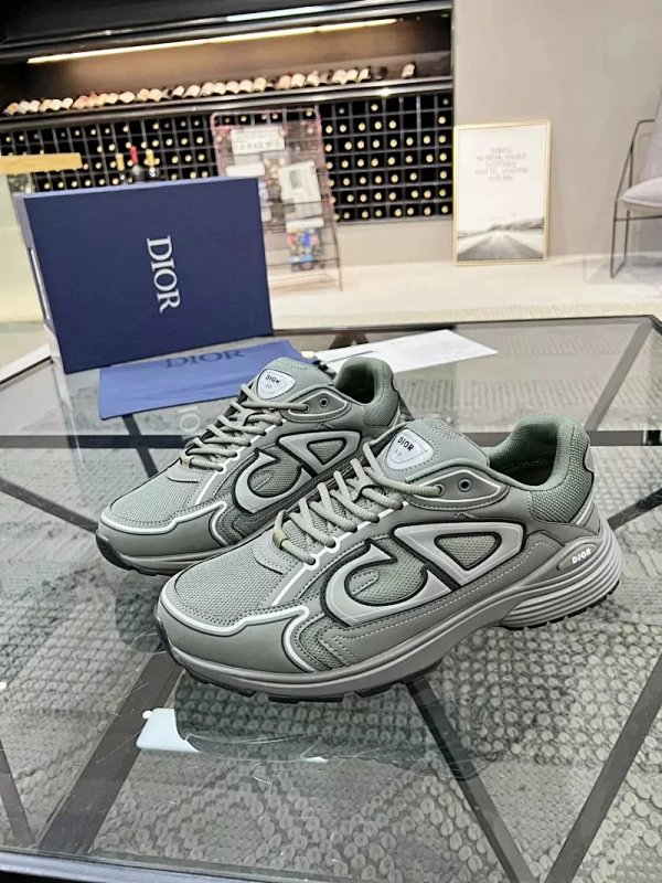 Dior B30 Black White Mesh Shoes                                                                 -4