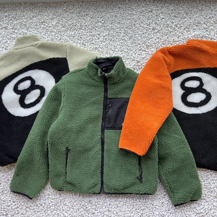 Stussy 8 Ball Sherpa Jacket -4