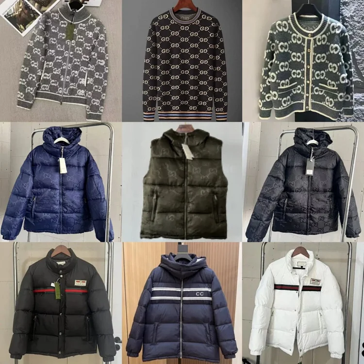 Gucci knitted sweater/down jac
