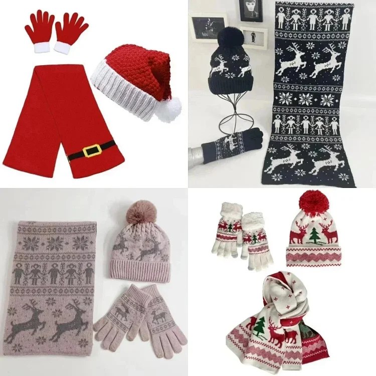 Fashionable Christmas scarf set -2