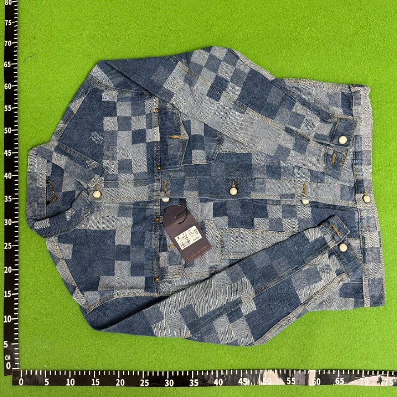  L-V Louis Vuitton Jacket jeans suit set -4