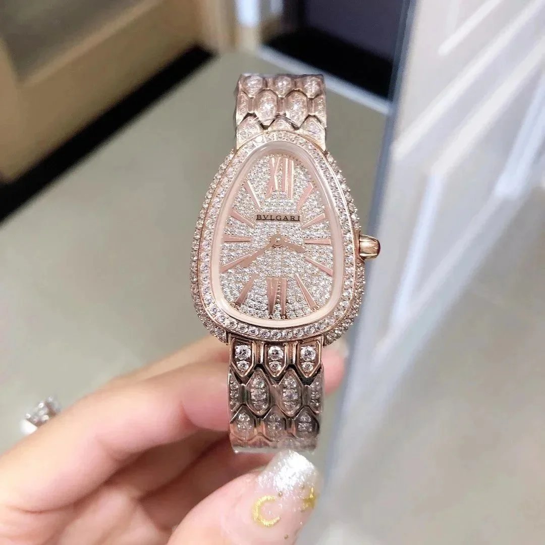  Bvlgari diamond encrusted snake bracelet snake-shaped -2