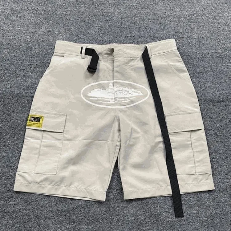 Corteiz Men's Cream Shorts