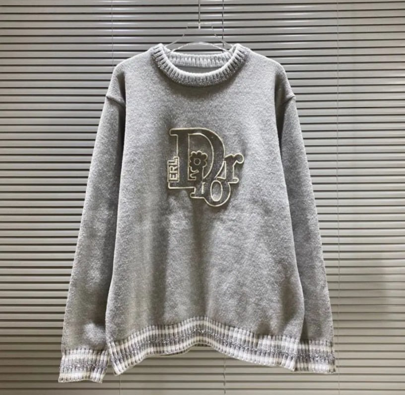 Balenciaga DIOR Prada Presbyopia letter loose sweater -4