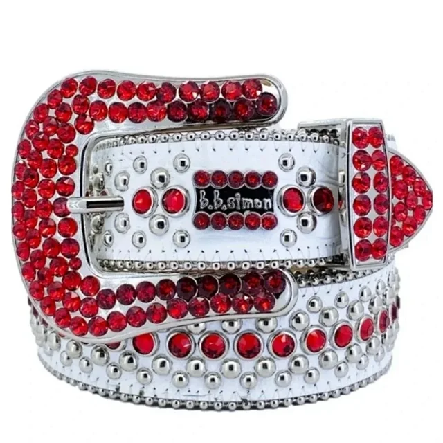  BB Simon Crystal-Embellished Belt [9 styles] -2