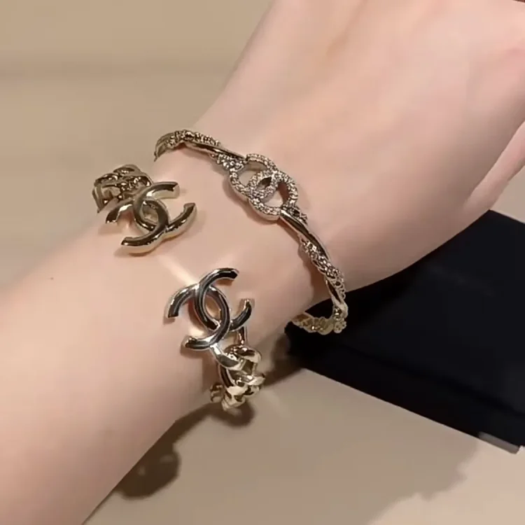  Chanel CC Logo Chain Bracelet