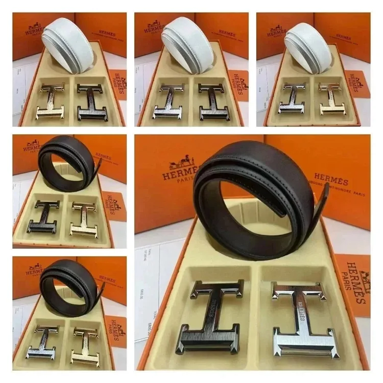 Hermès H Buckle Belt Set [18 s