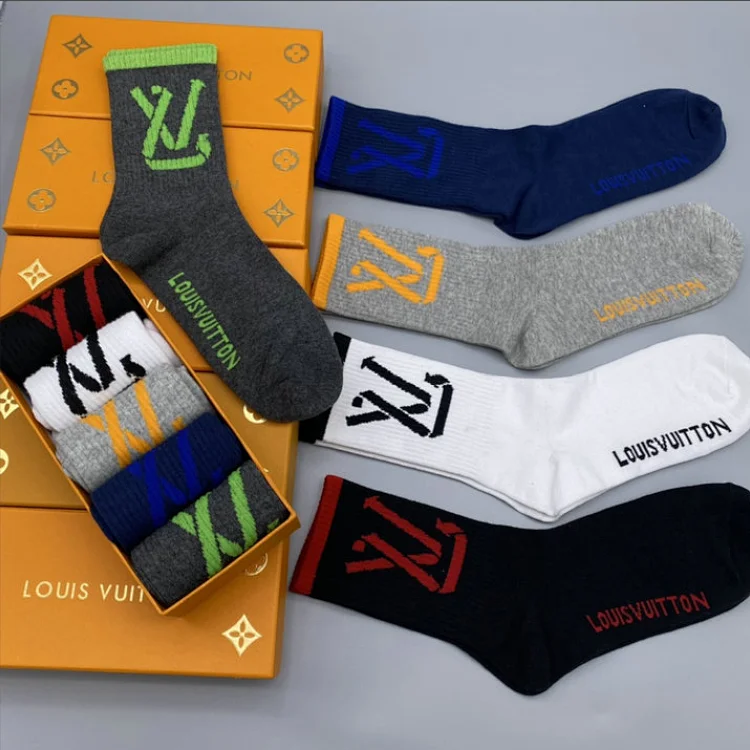 LOUIS VUITTON LV Logo Socks [2