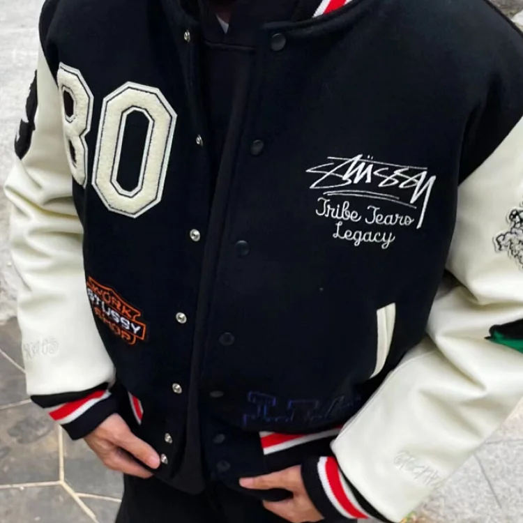  Stussy Baseball Jacket -2