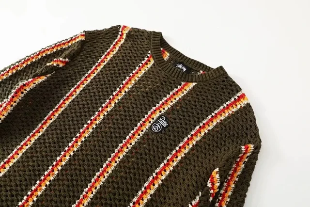 STUSSY Striped Knit Sweater -3