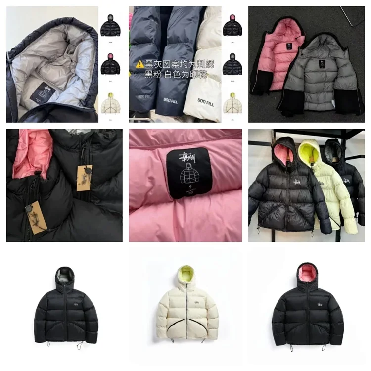  加厚连帽情侣羽绒棉服