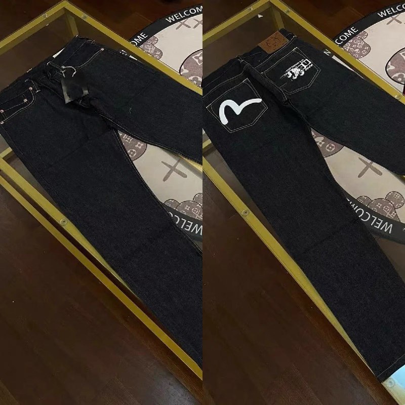  Evisu Seagull Logo Denim Jeans -4