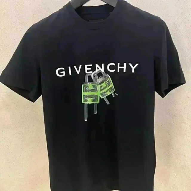 GIVENCHY Letter Lock Graffiti Short Sleeve T-shirt Long Sleeve Sweater -4