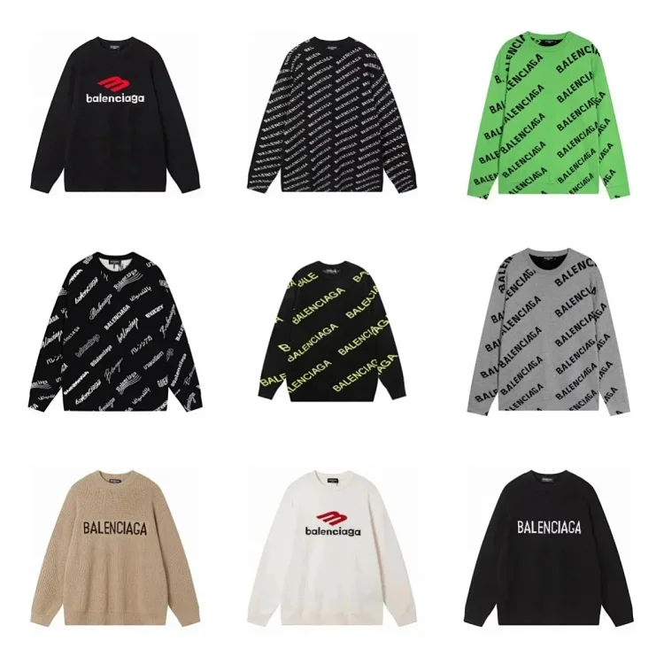 Balenciaga Logo Print Sweater 