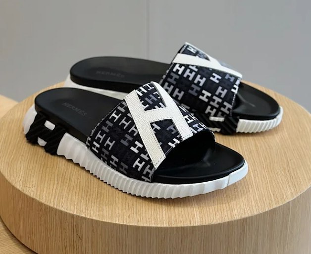 Hermes H Pattern Slide Sandals [21 styles] -3