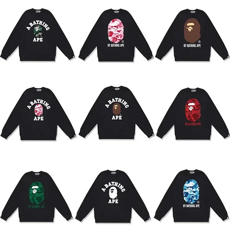 A BATHING APE 1ST CAMO Crewnec