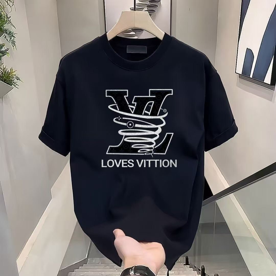   LV Monogram Print T-Shirt [1