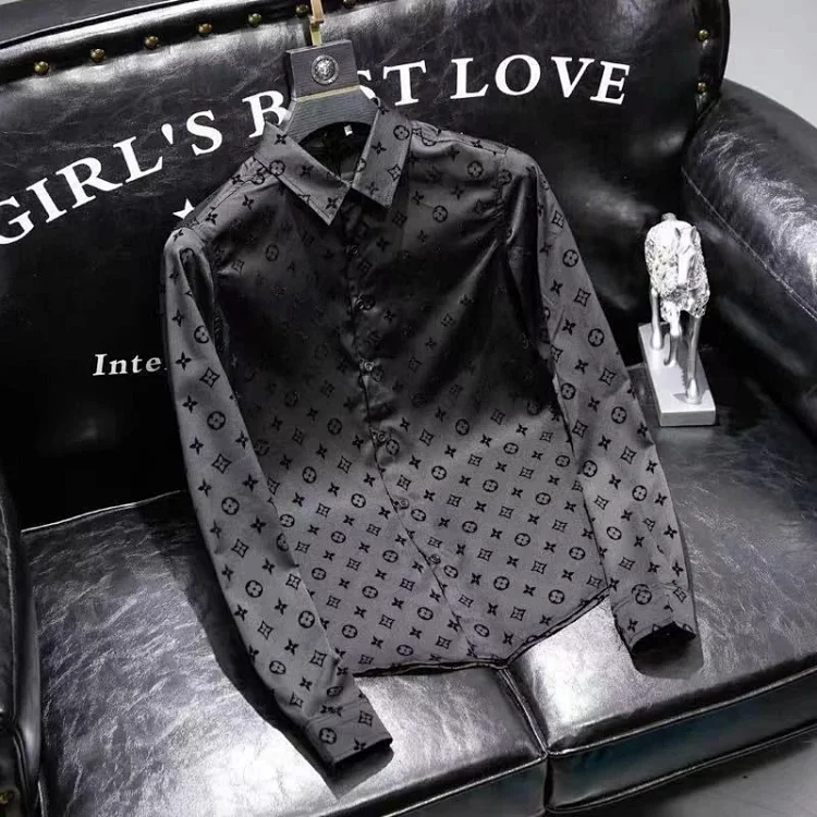   LV Monogram Silk Shirt Jacke