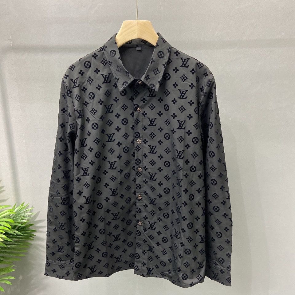   LV Monogram Silk Shirt Jacket [1 style] -2