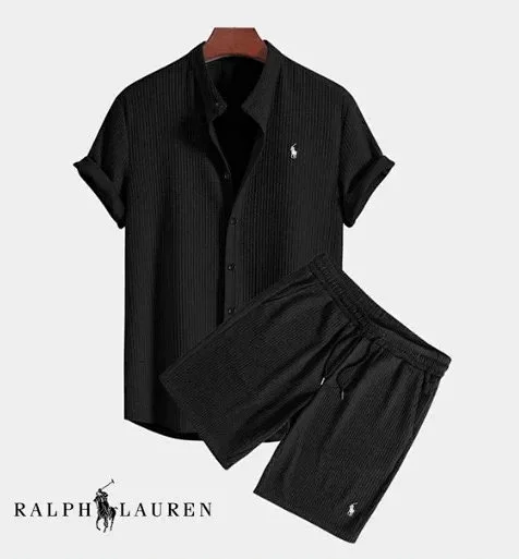 Ralph Lauren & Lacoste Short Sleeve Shirt and Shorts Sets [18 styles] -4