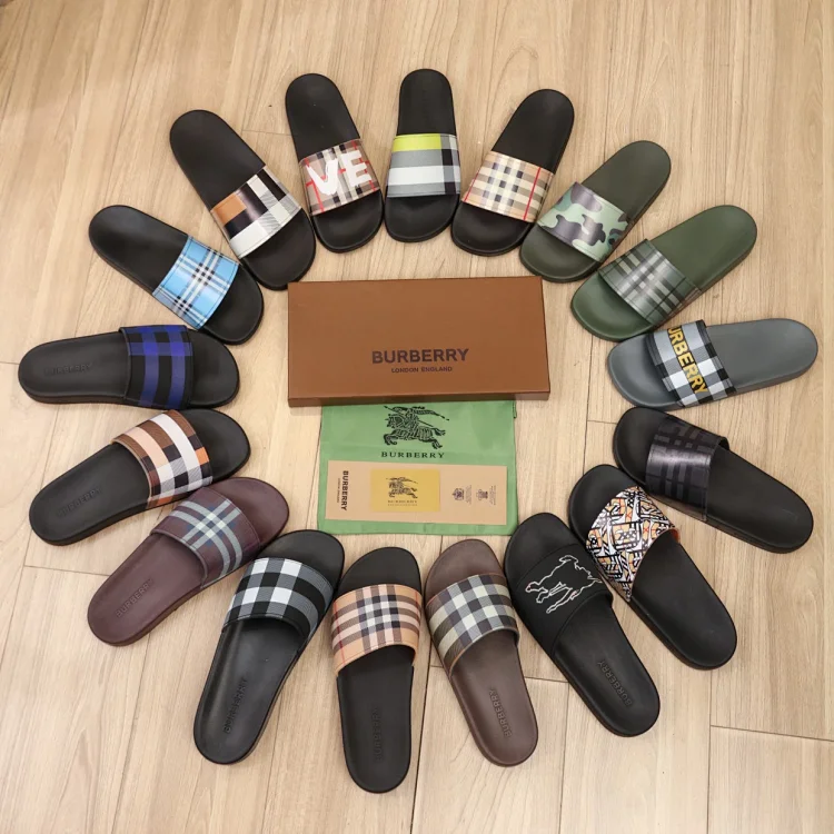  Burberry Classic Check Slides