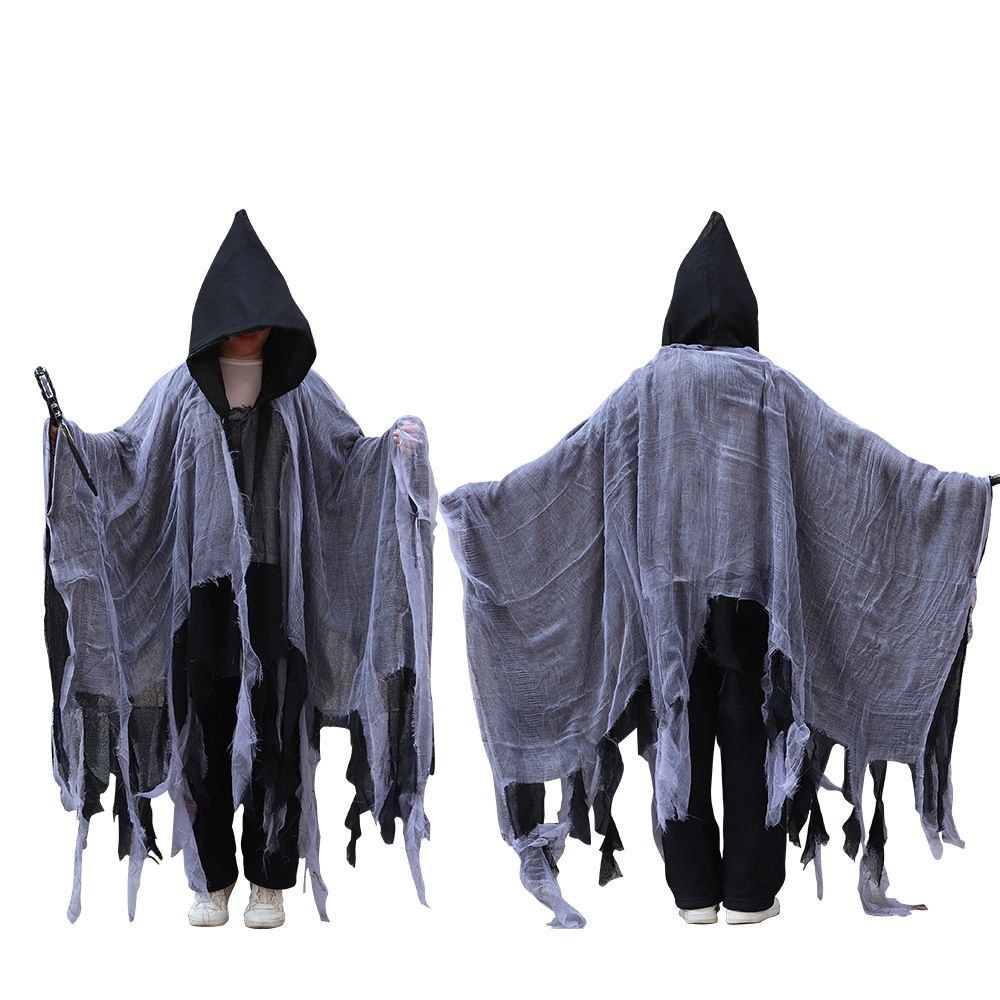 Halloween COS Skeleton Cape -3