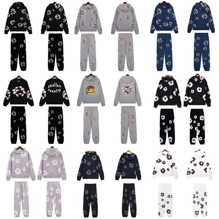 Floral Print Hoodie and Pants 