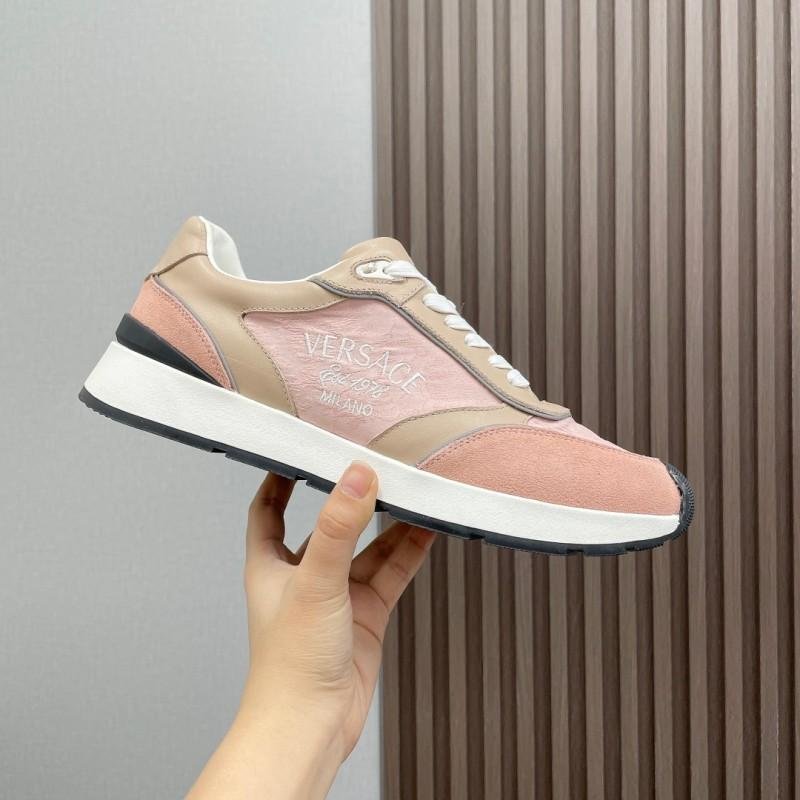 Versace Pink and Beige Sneaker