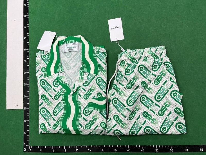  Casa Blanca Men's Matching Shirt and Shorts Set - Vibrant Patterned Summer Outfit   -2