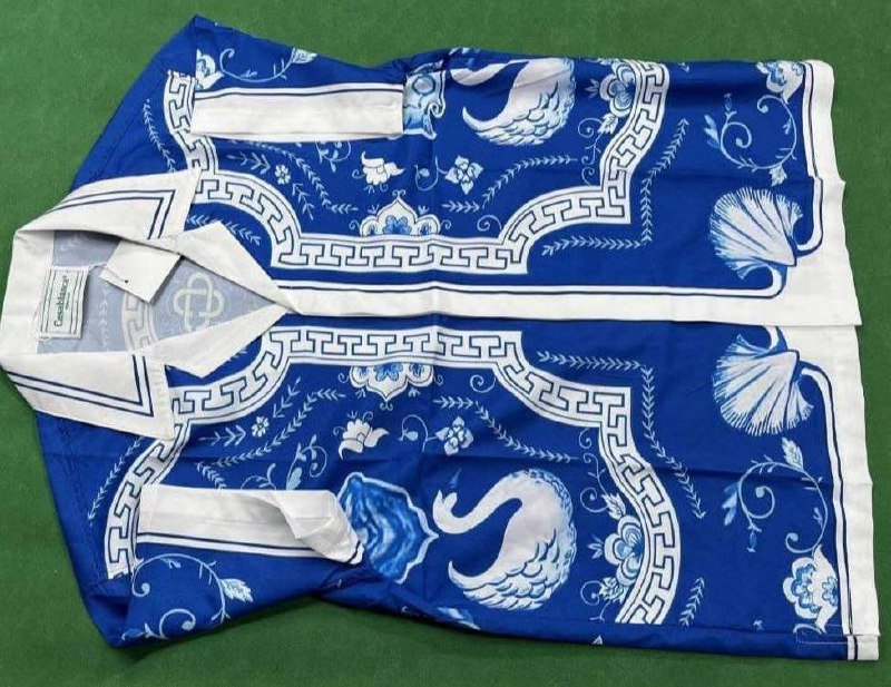  Casa Blanca Men's Matching Shirt and Shorts Set - Vibrant Patterned Summer Outfit   -3