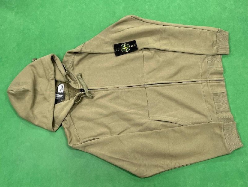 Stone Island Hoodie Zip-Up Sweatshirt in Multiple Colors   -4