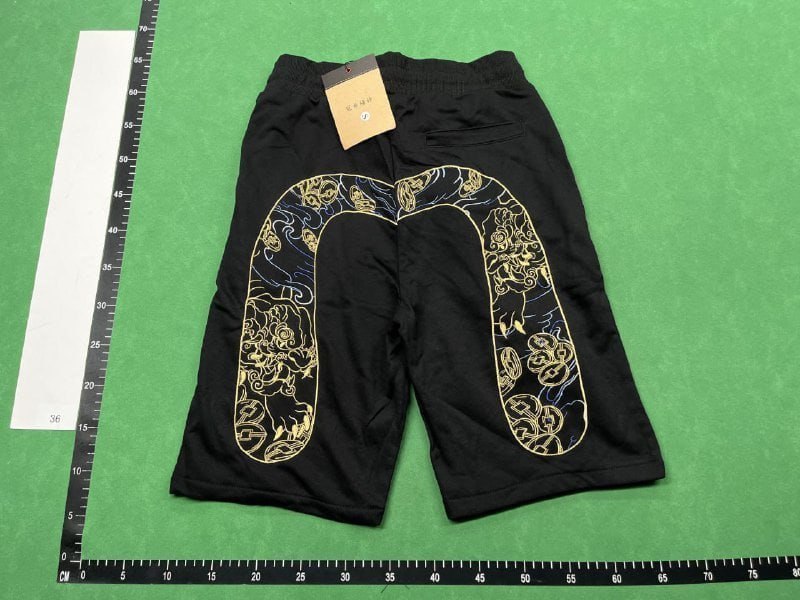 Evisu Denim Shorts with Unique Back Design - Men's Fashion   -4