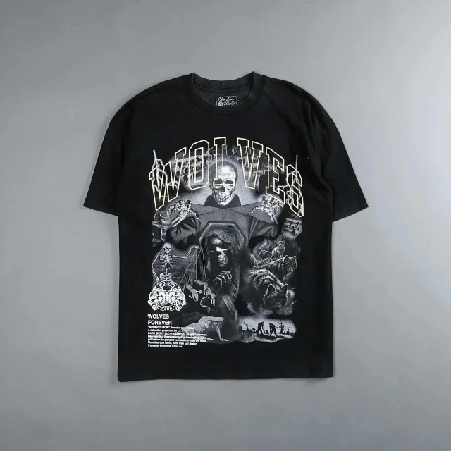 Darc Sport Wolves Forever Oversized Short Sleeve T-Shirt [40 styles] -2