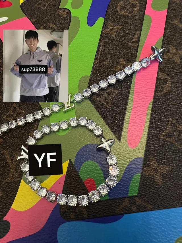  Louis Vuitton Monogram Diamond Bracelet -2
