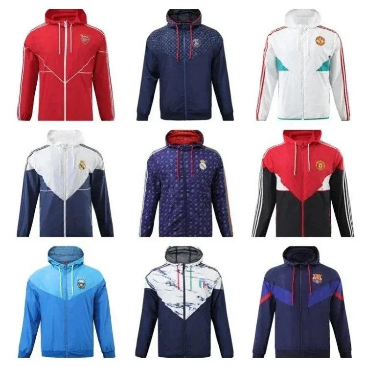   Football Club Windbreaker Training Jackets [25 styles] -4