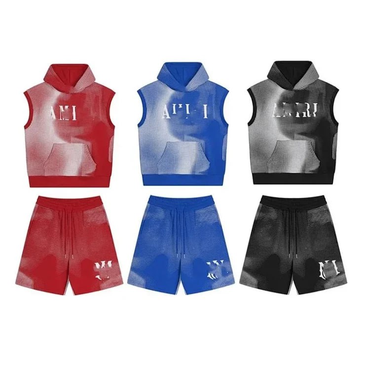 Amiri Pixel Hoodie/Shorts Set 