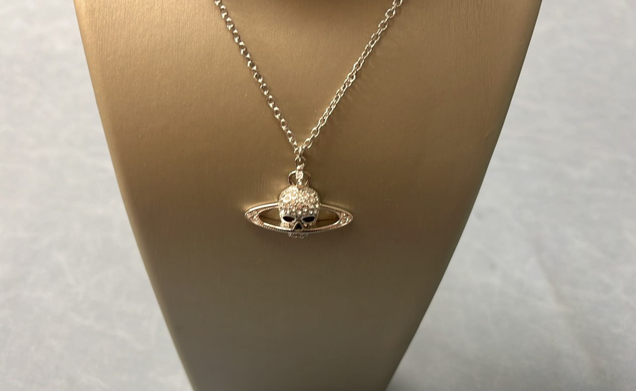 Vivienne Westwood Orb Skull Cross Necklace Set [2 styles] -4