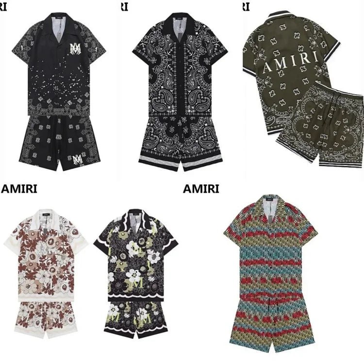 AMIRI Bandana Print Polo Shirt