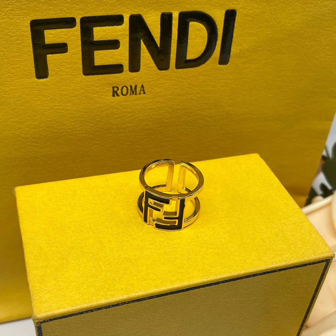  Fendi FF Logo Ring [2 styles]