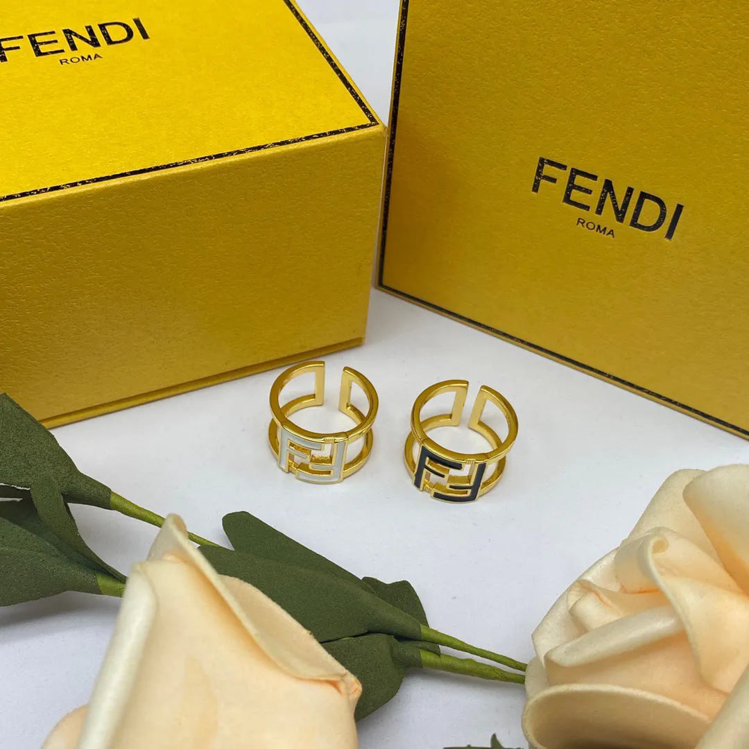  Fendi FF Logo Ring [2 styles] -2