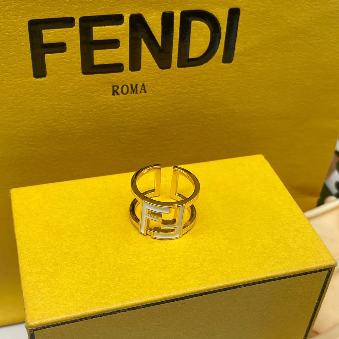  Fendi FF Logo Ring [2 styles] -3