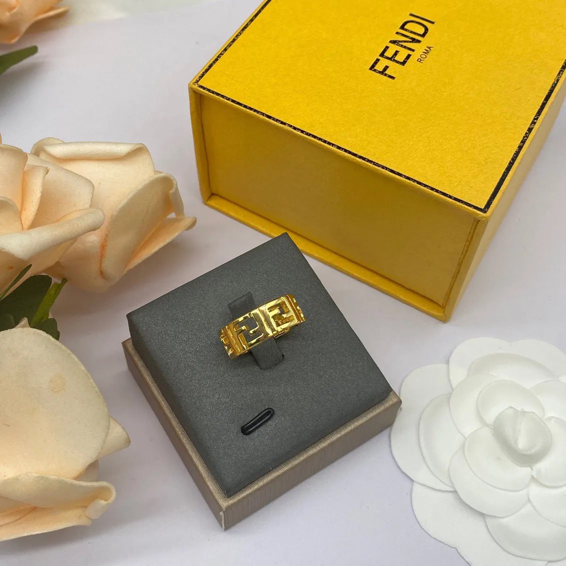   Fendi FF Logo Ring [2 styles] -3