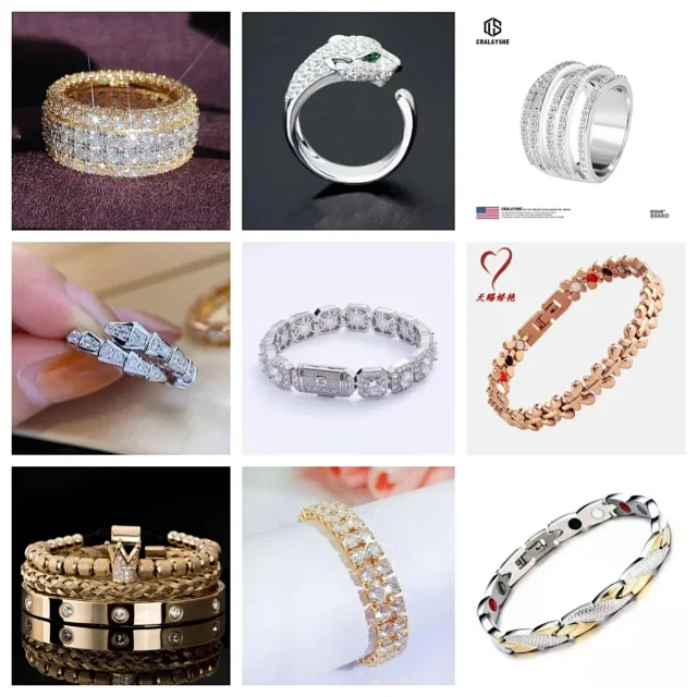 CRALAYSHE Luxury Rings and Bra